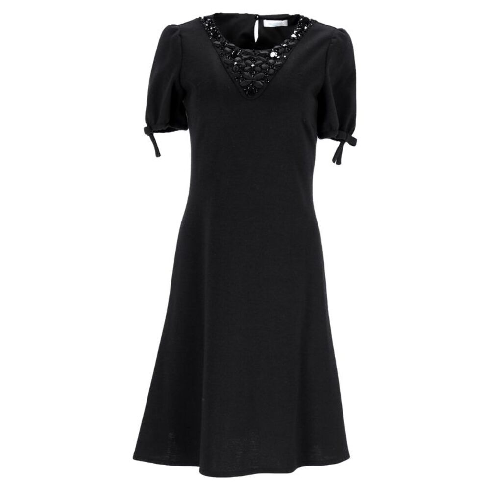 Emilio Pucci Frenze Beaded Dress in Black Polyester